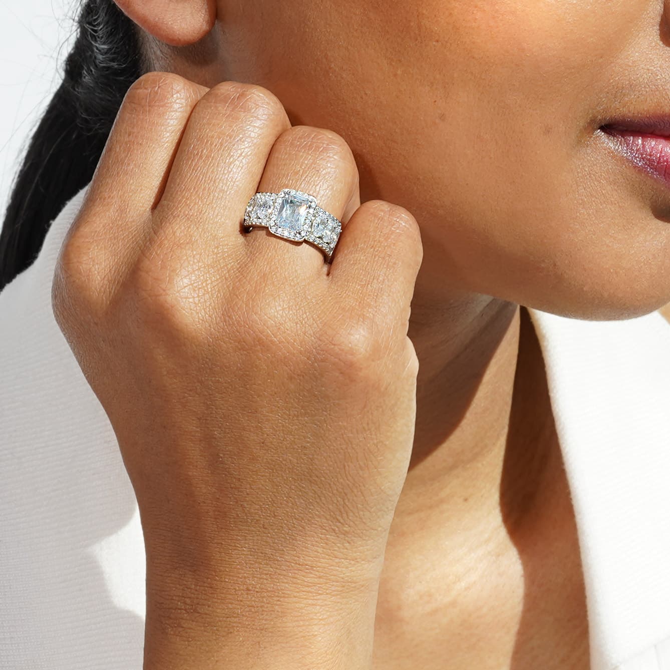 Oxford radiant & oval ring