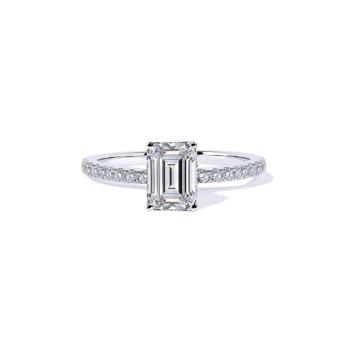 Oxford White Radiant Solitaire Ring