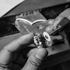 Loving hjerte alliancering i forgyldt sterlingsølv