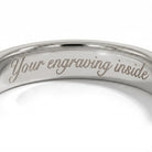 Oxford prinsesse &amp; round cut eternity ring